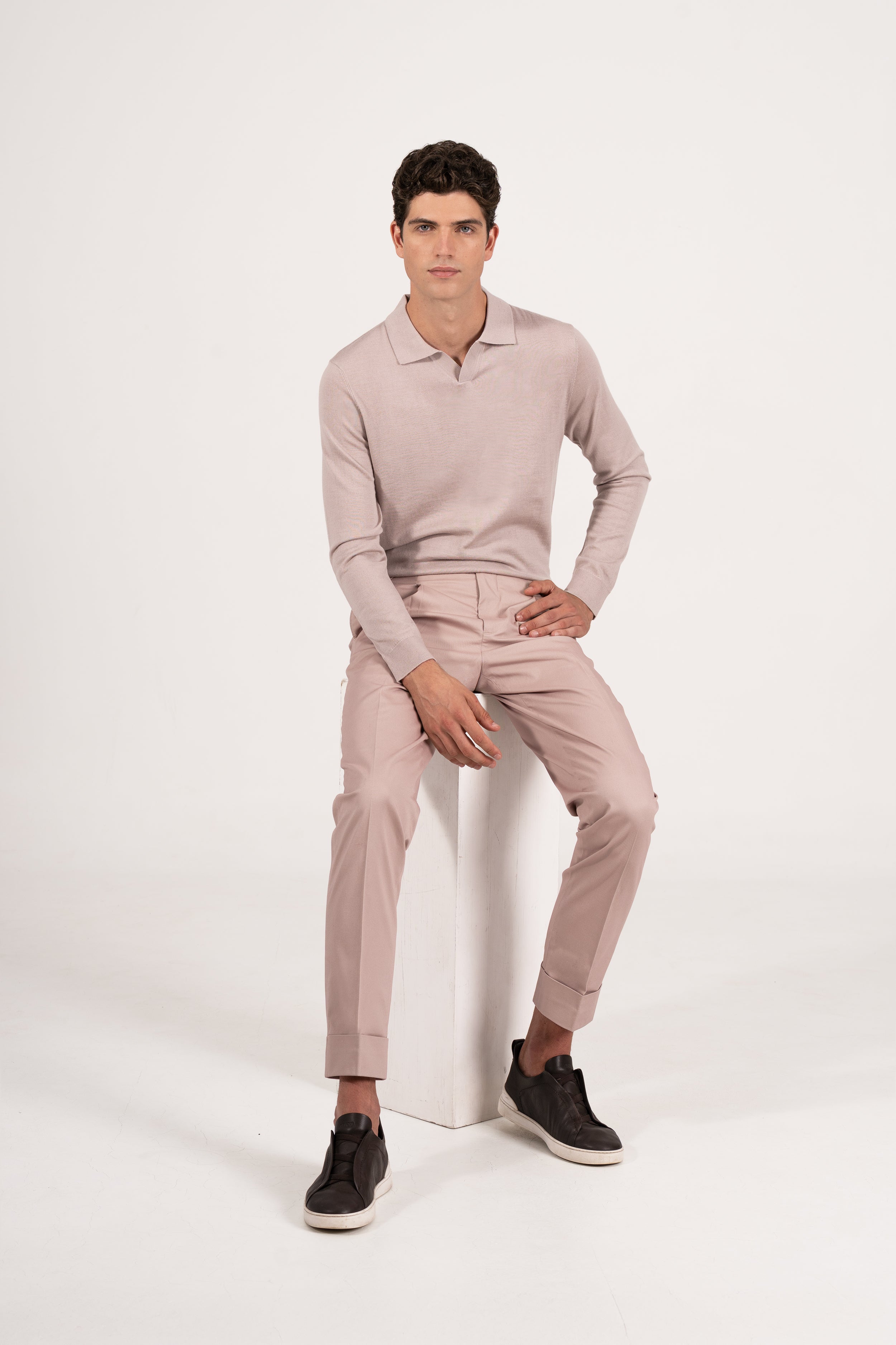 MERINO SLEEVE TAUPE